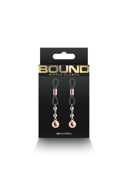 NS Novelties Bound Nipple Clamps D1 ROSEGOLD - 1