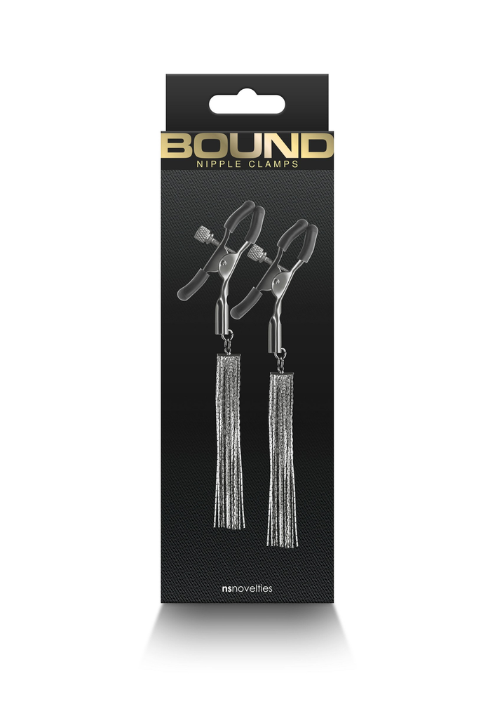 NS Novelties Bound Nipple Clamps D2 BLACK - 2