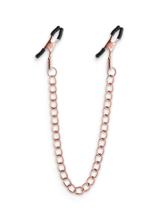 NS Novelties Bound Nipple Clamps DC2 - Rose Gold