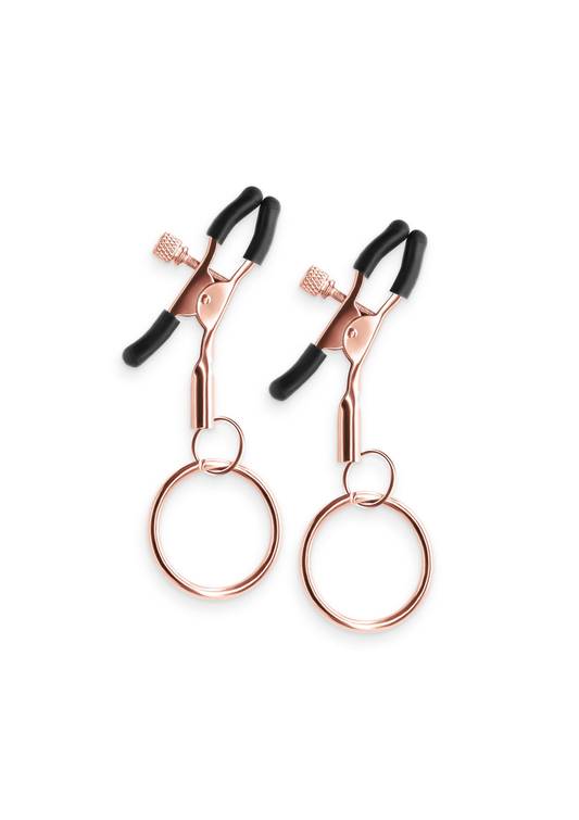 NS Novelties Bound Nipple Clamps C2 - Rose Gold