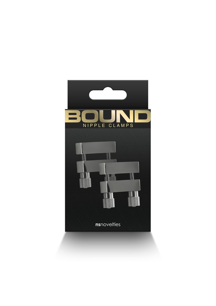 NS Novelties Bound Nipple Clamps V1 BLACK - 1