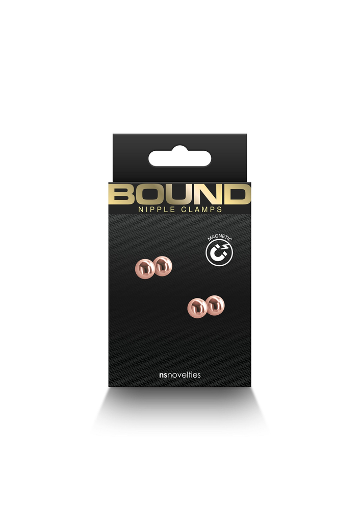NS Novelties Bound Nipple Clamps M1 ROSEGOLD - 2