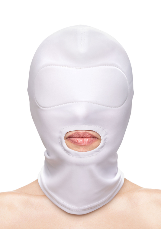 NS Novelties Fetish & Fashion Mouth Hood - Wit