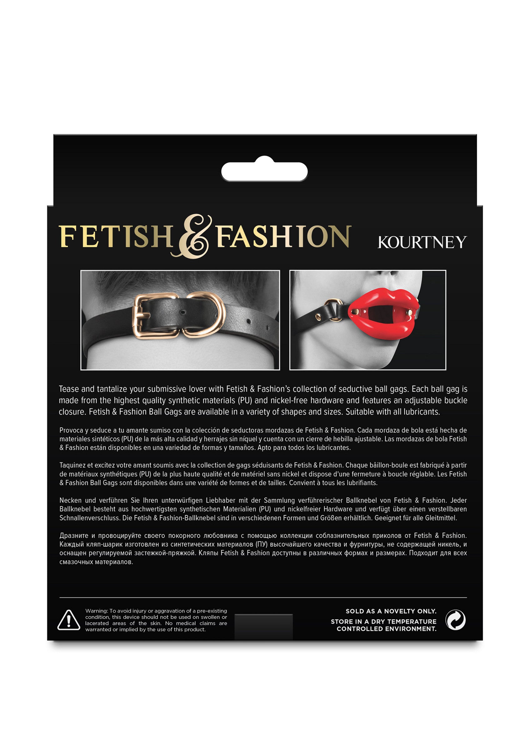 NS Novelties Fetish & Fashion Kourtney Gag RED - 1