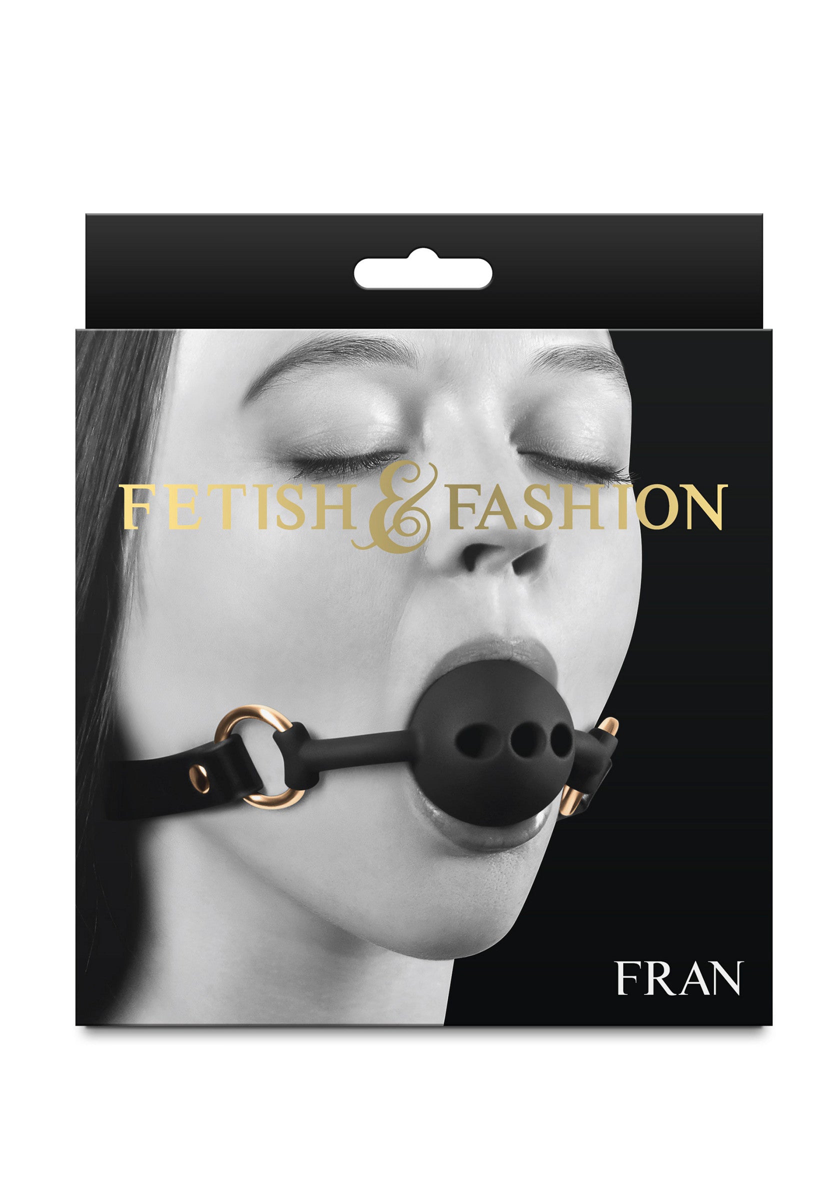 NS Novelties Fetish & Fashion Fran Gag BLACK - 0