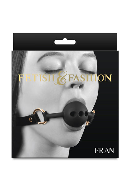 NS Novelties Fetish & Fashion Fran Gag BLACK - 0