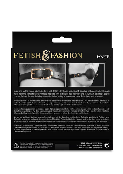 NS Novelties Fetish & Fashion Janice Gag BLACK - 1