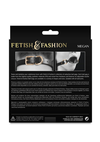 NS Novelties Fetish & Fashion Megan Gag BLACK - 0