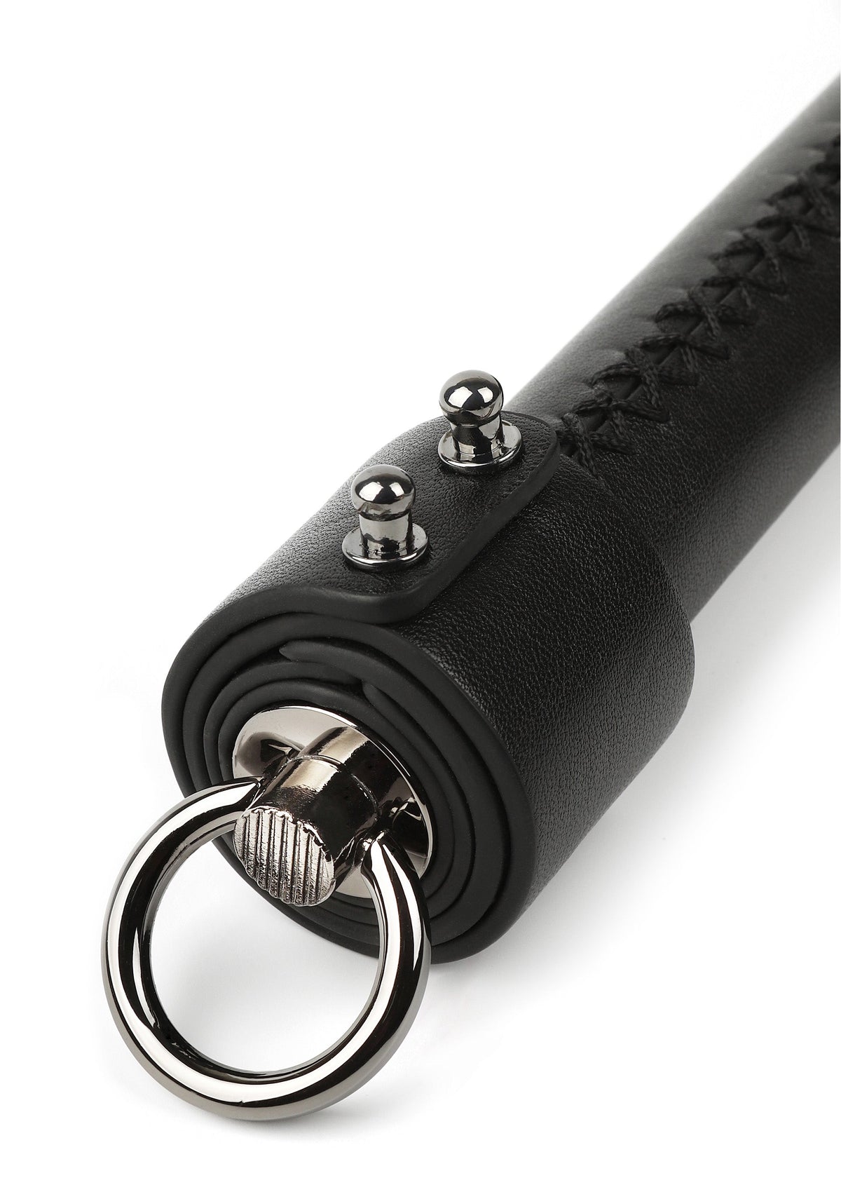 Genuine Leather Whip 55cm BLACK - 3