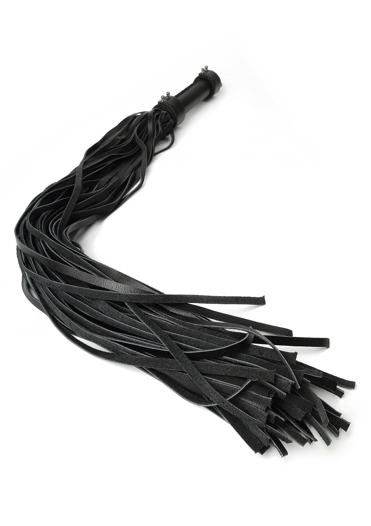 Genuine Leather Whip 75cm BLACK - 2