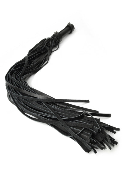 Genuine Leather Whip 75cm BLACK - 2