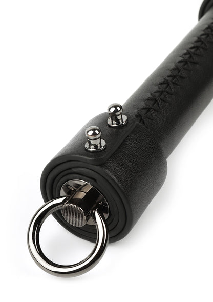 Genuine Leather Whip 75cm BLACK - 3