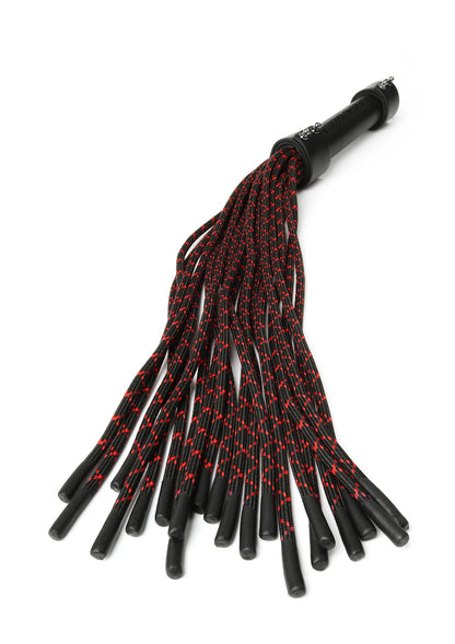 Genuine Leather Knot Flogger BLACK - 2