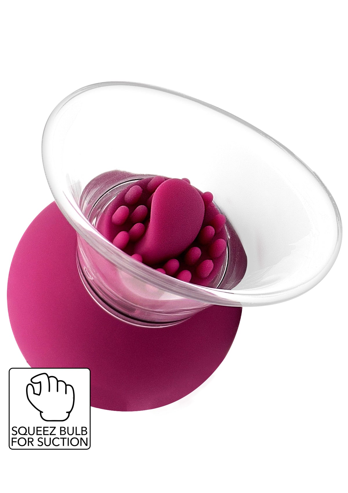 Vibrating & Rotating Nipple & Clitoral Pump PURPLE - 0