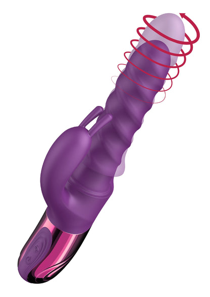 Swirl Rabbit Vibrator PURPLE - 0