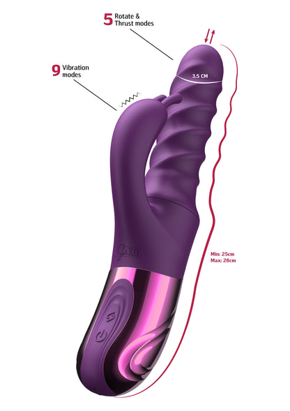 Swirl Rabbit Vibrator PURPLE - 3