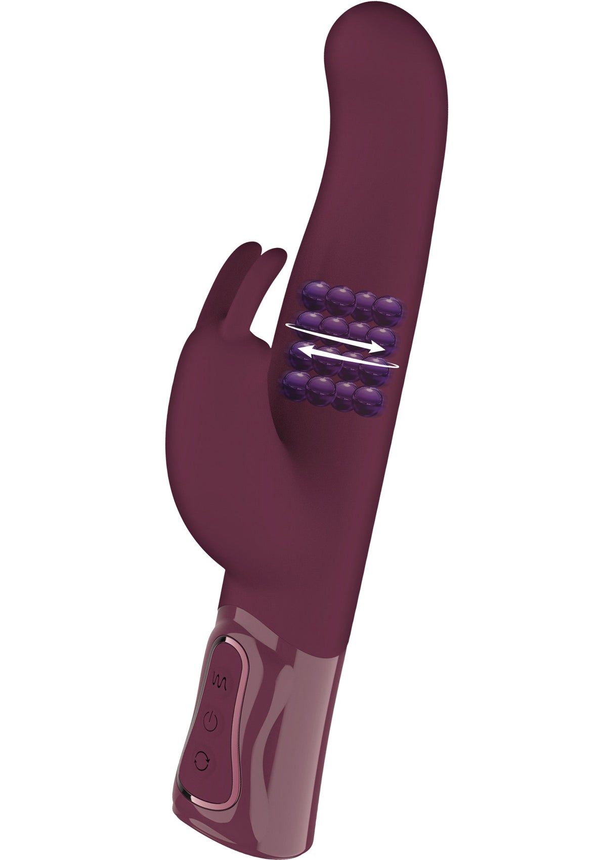 Rotating & Vibrating Thick Rabbit Vibrator PURPLE - 0