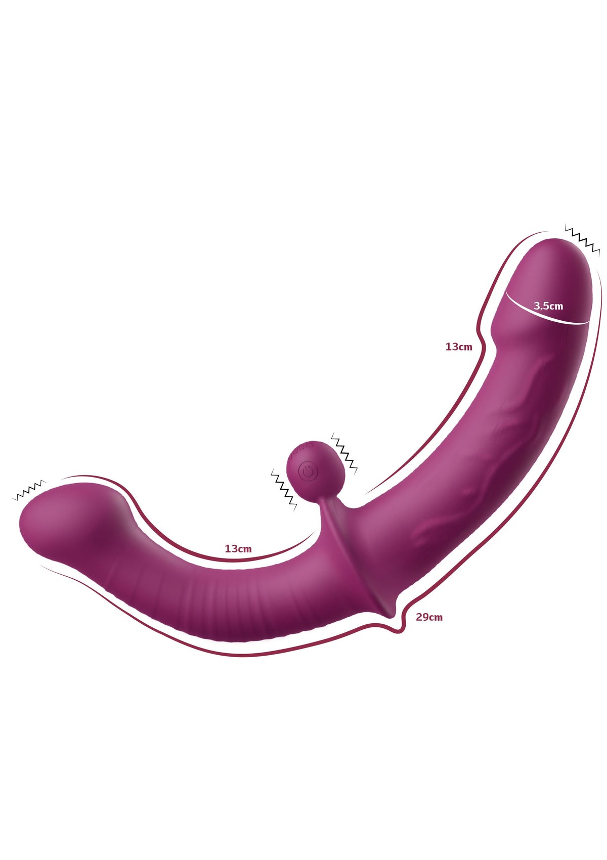 Dual-Sided G-Spot Vibrator PURPLE - 5
