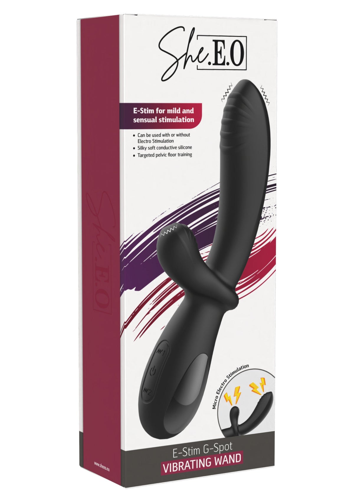 E-Stim G-Spot Vibrator BLACK - 2