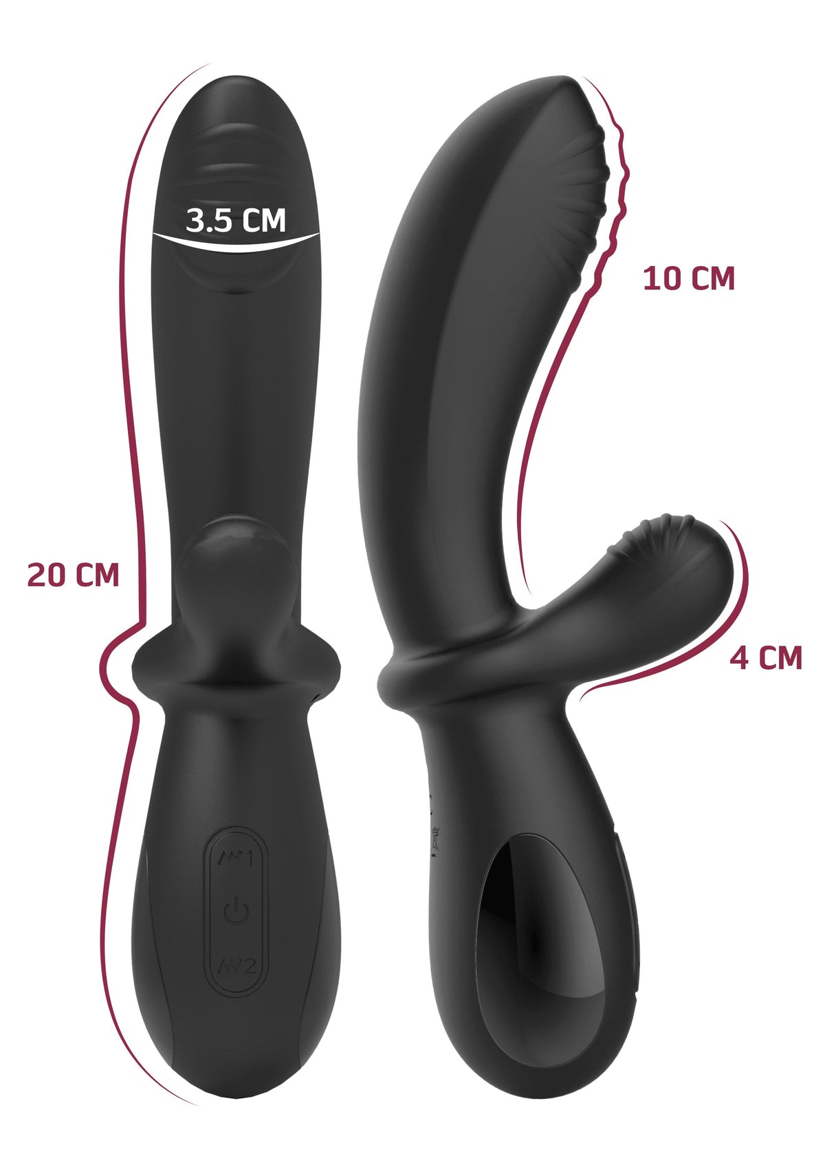 E-Stim G-Spot Vibrator BLACK - 4