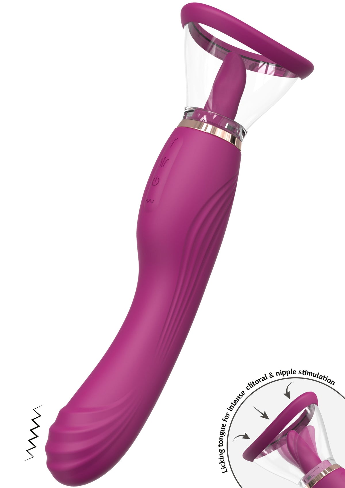 Euphoria Tongue, Suction & Stimulator PURPLE - 0