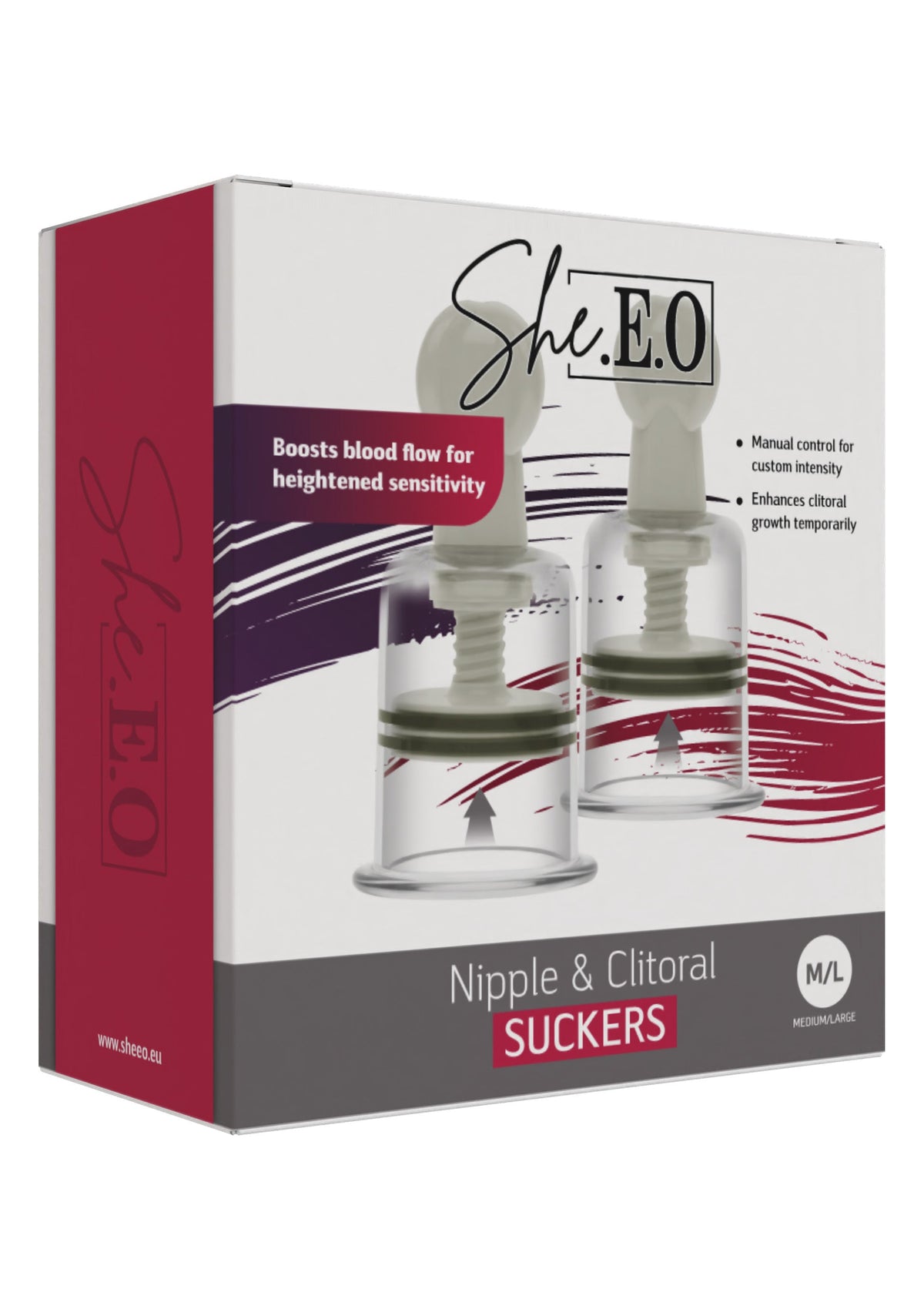 Nipple & Clitoral Suckers M/L WHITE - 2