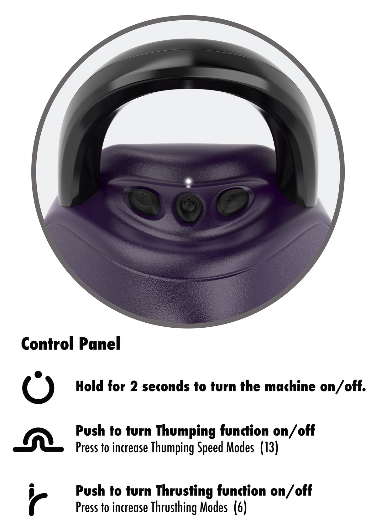 Rodea Fuck Seat including 2 Attachments PURPLE - 5