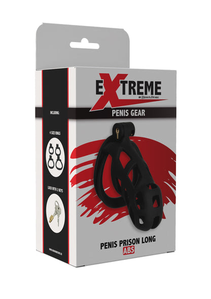 Penis Prison Cock Cage Long BLACK - 1