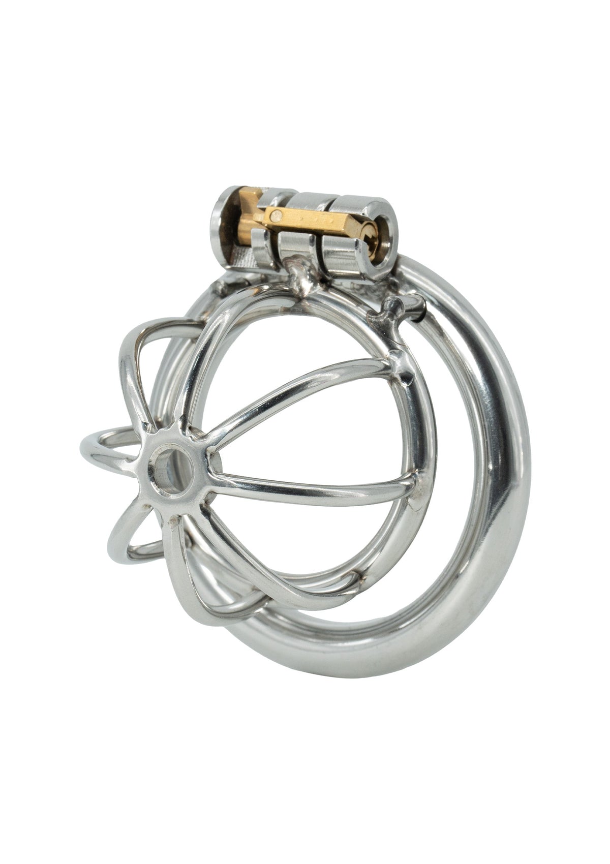 Chestity Cock Harness X-Short SILVER - 1