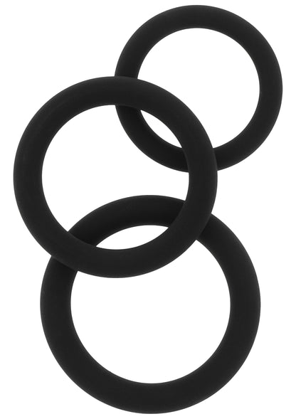 Stamina Starter C-Rings 3 Pcs Set BLACK - 3