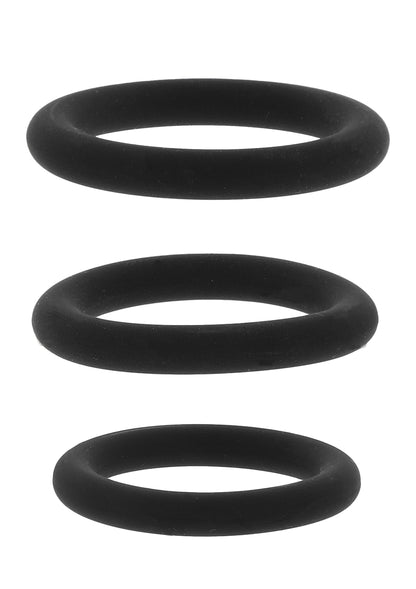 Stamina Starter C-Rings 3 Pcs Set BLACK - 4