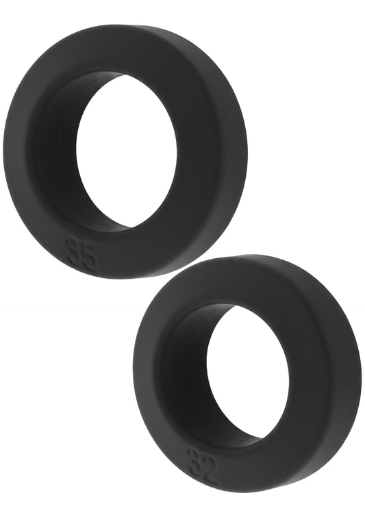 Double Stackers C-Rings 2 Pcs Set L - Zwart