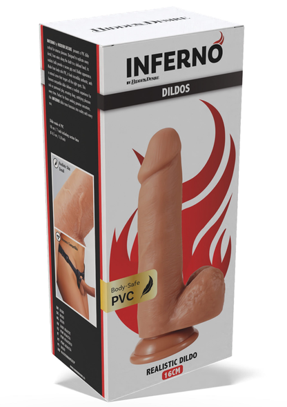 Realistic Dildo PVC 16 cm SKIN - 0