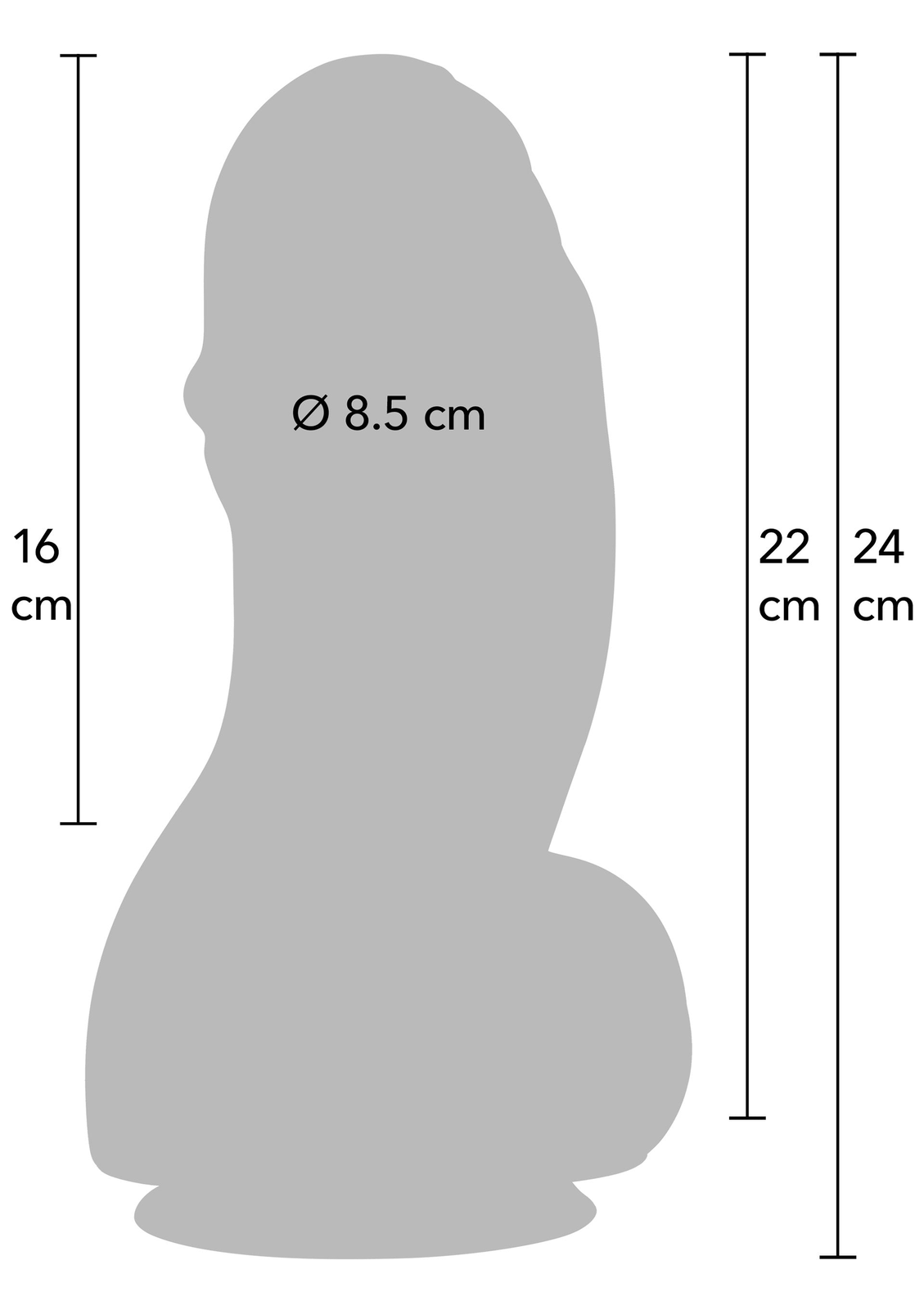 Fat Boys Dildo PVC 22 cm BLACK - 2