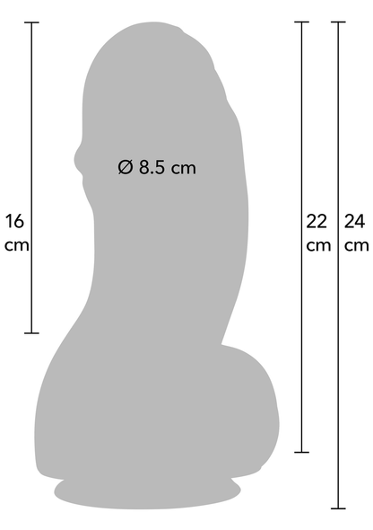 Fat Boys Dildo PVC 22 cm BLACK - 2