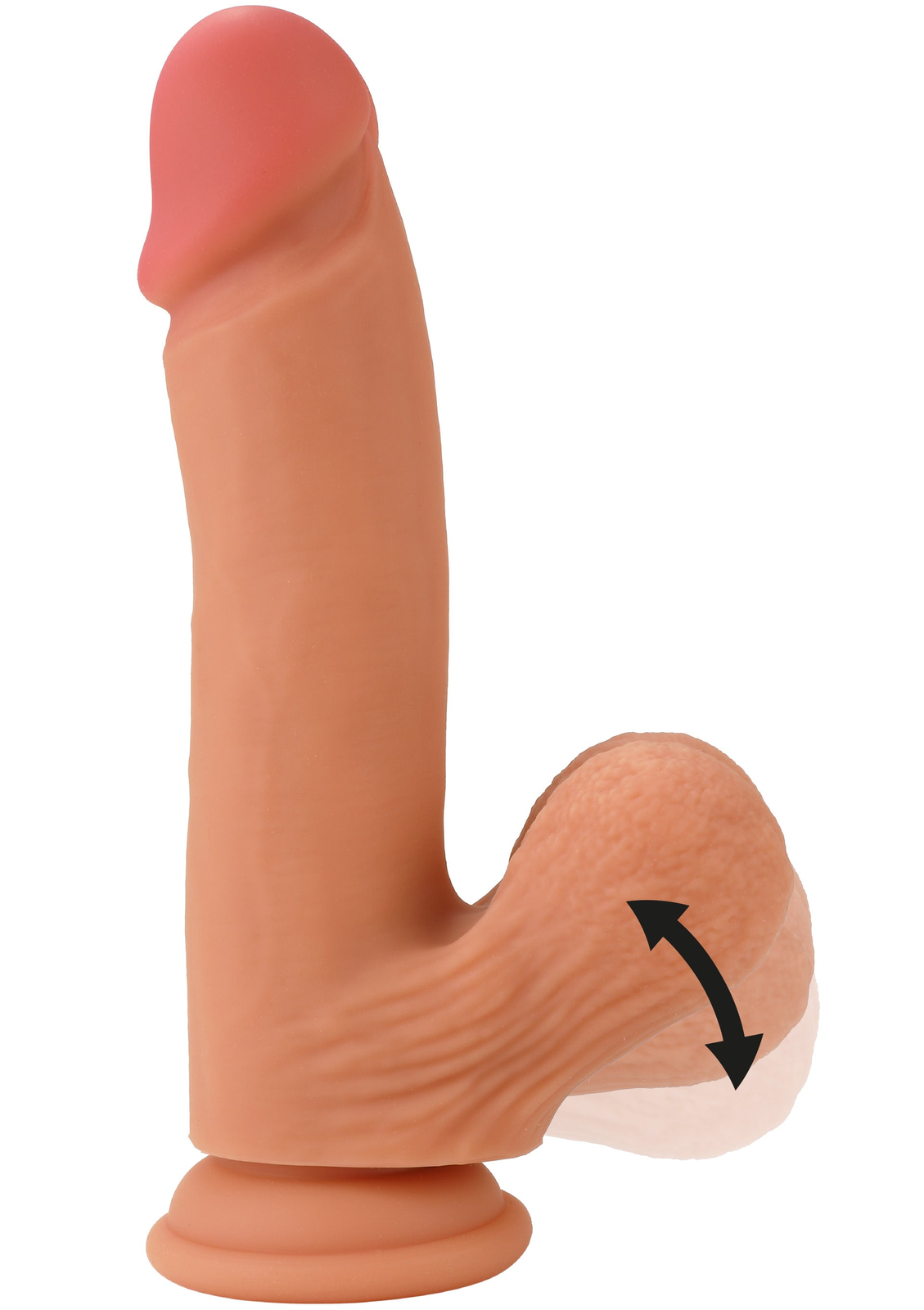 Realistic Dildo Liquid Silicone 19 cm SKIN - 0