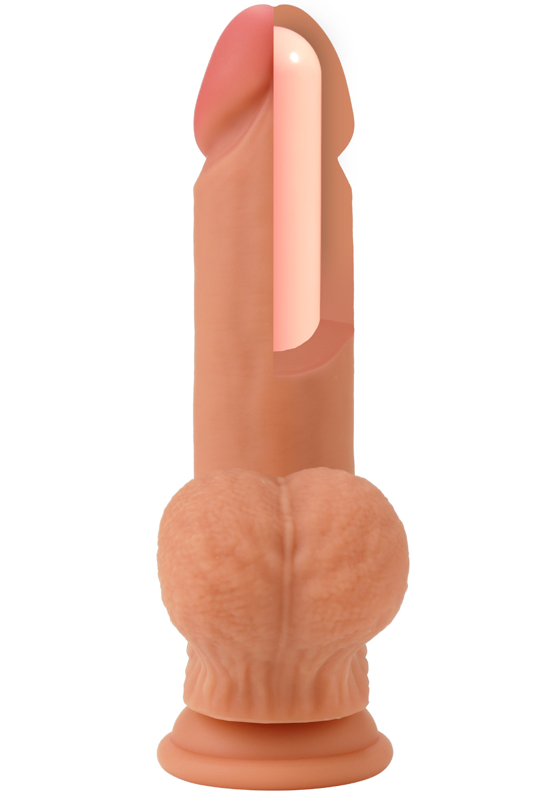 Realistic Dildo Liquid Silicone 19 cm SKIN - 4