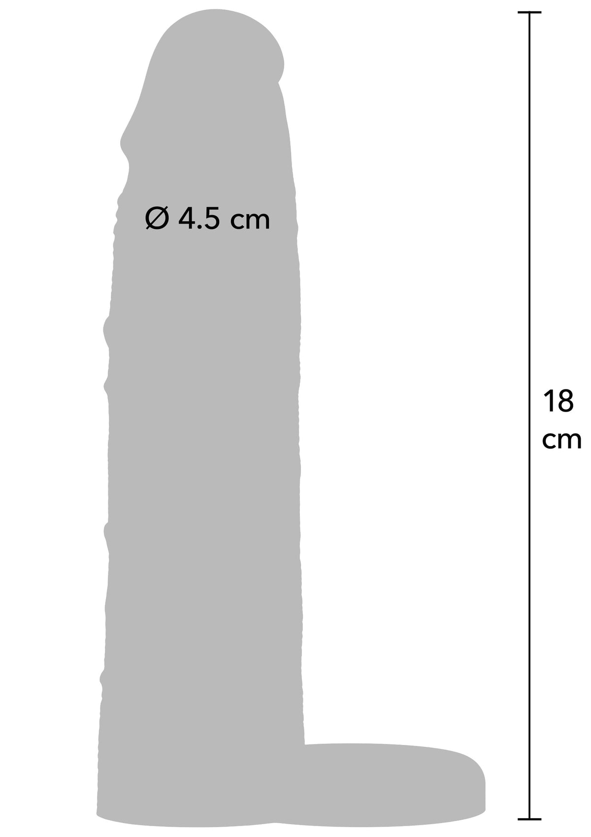 Penis Sleeve Liquid Silicone Ring 18 cm BLACK - 1
