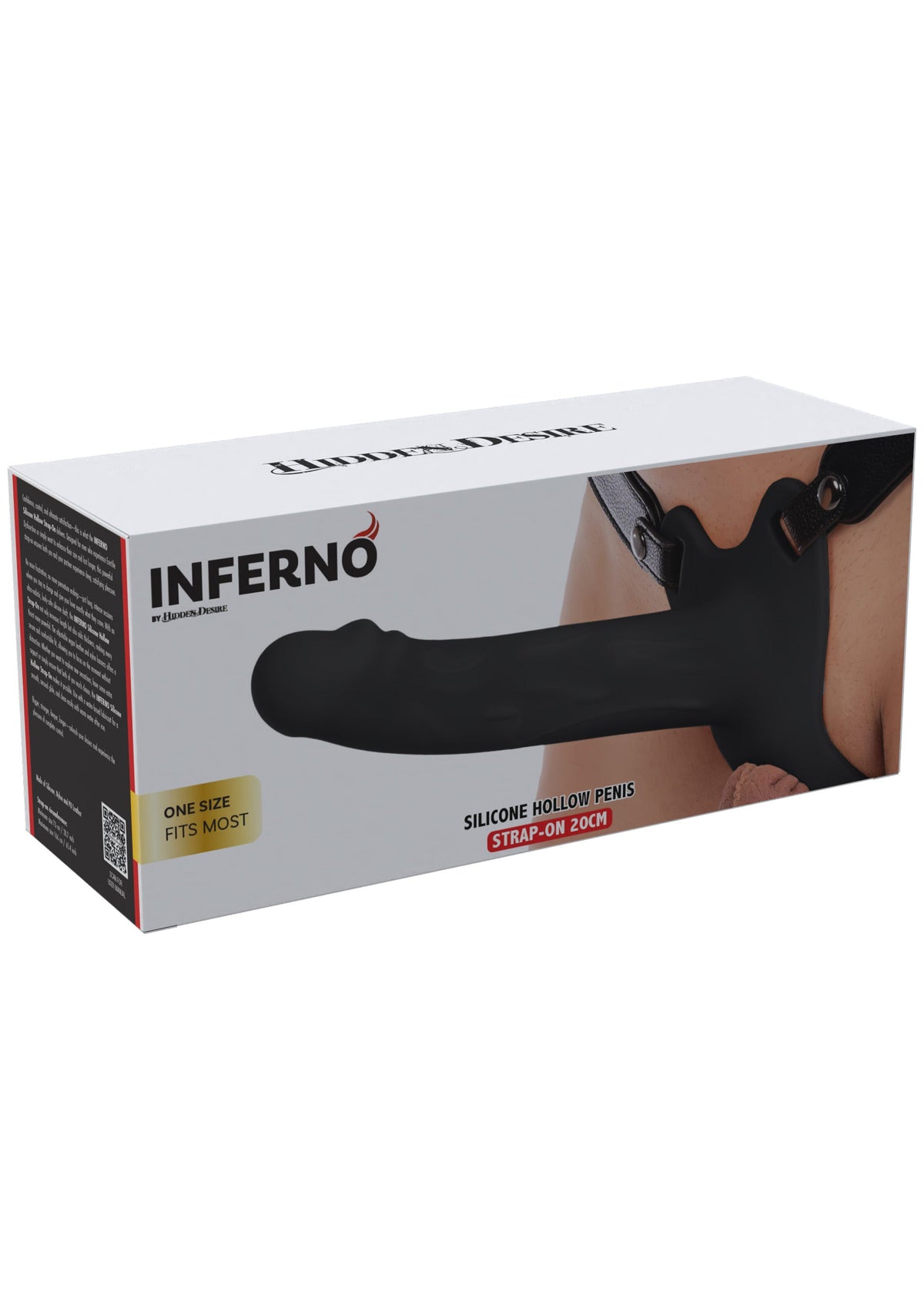 Hollow Penis Strapon 20cm BLACK - 3