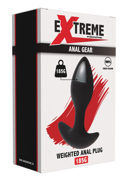 Weighted Anal Plug 185g BLACK - 1