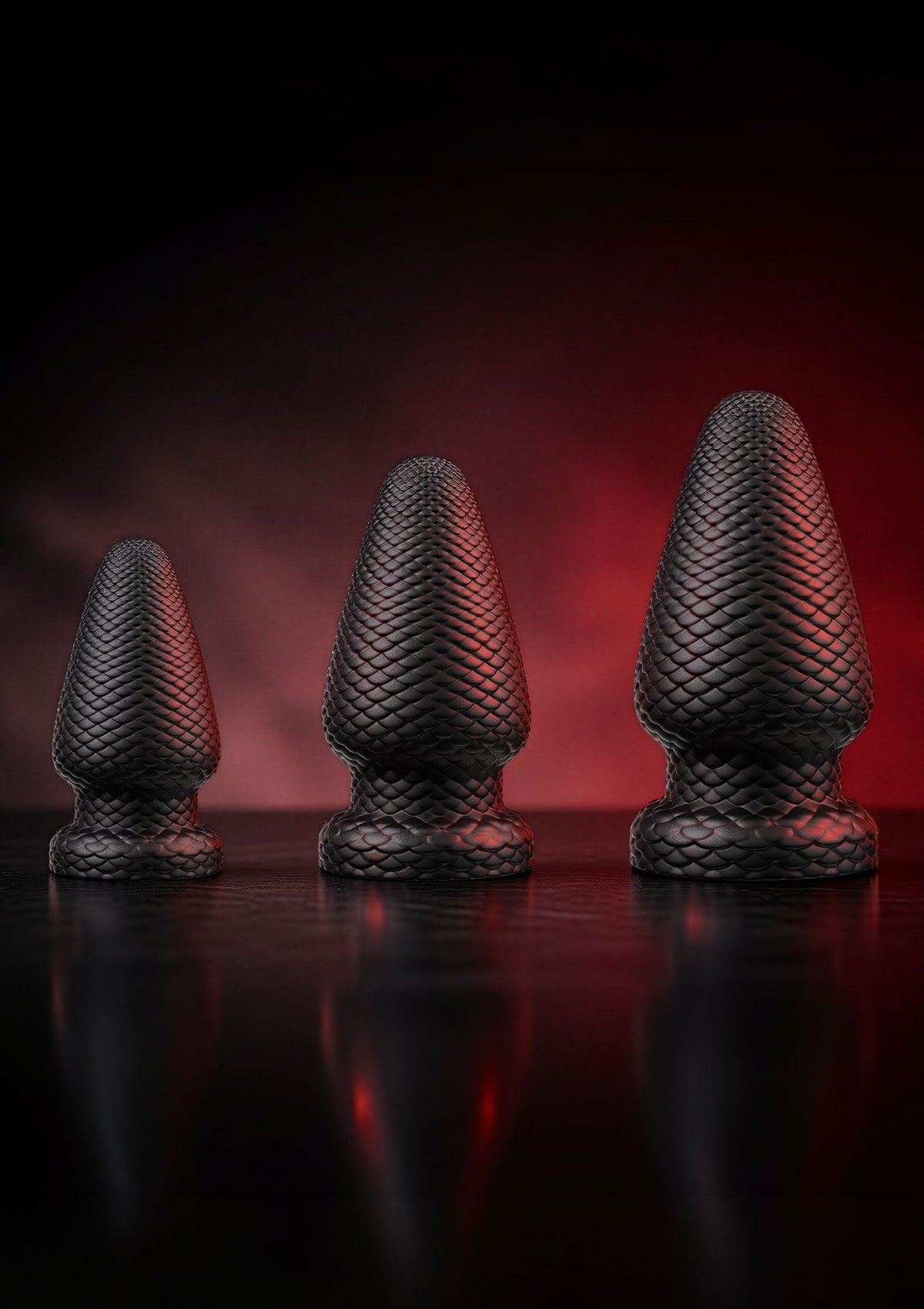Giant Dragon Butt Plug PVC XXXL BLACK - 3