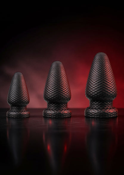 Giant Dragon Butt Plug PVC XXXL BLACK - 3