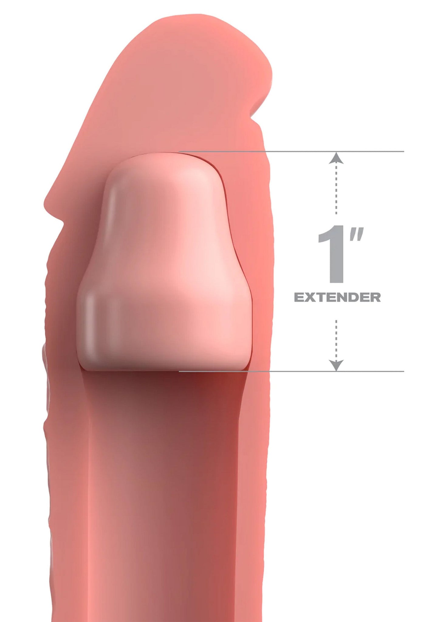 Pipedream Fantasy X-tensions Sleeve 7' + 1' Plug SKIN - 0