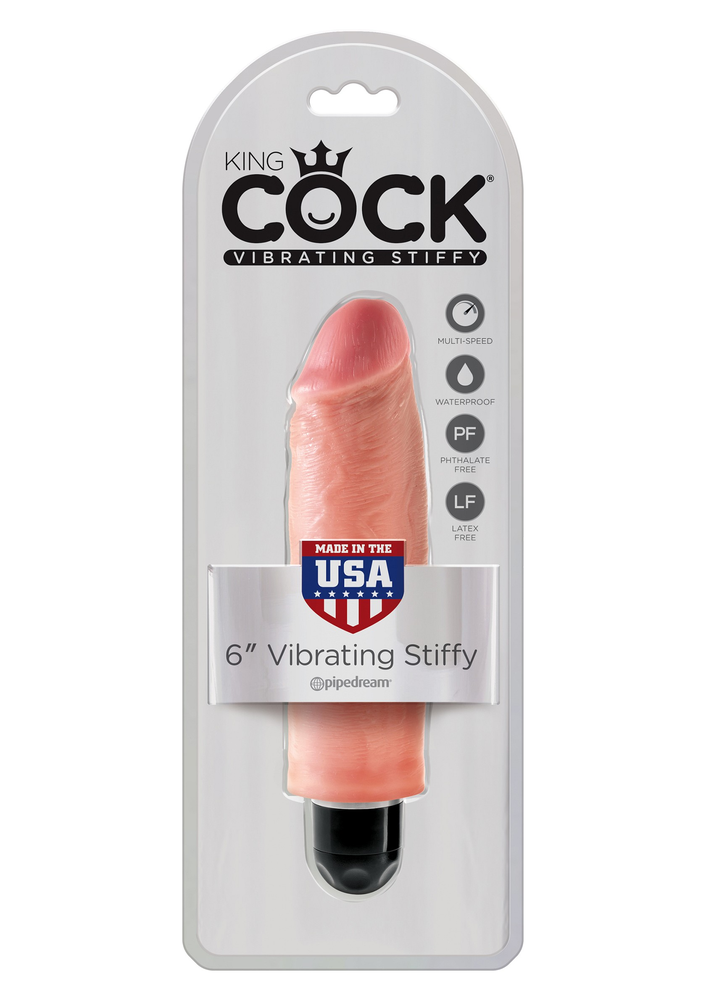 Pipedream King Cock 6' Vibrating Stiffy SKIN - 2