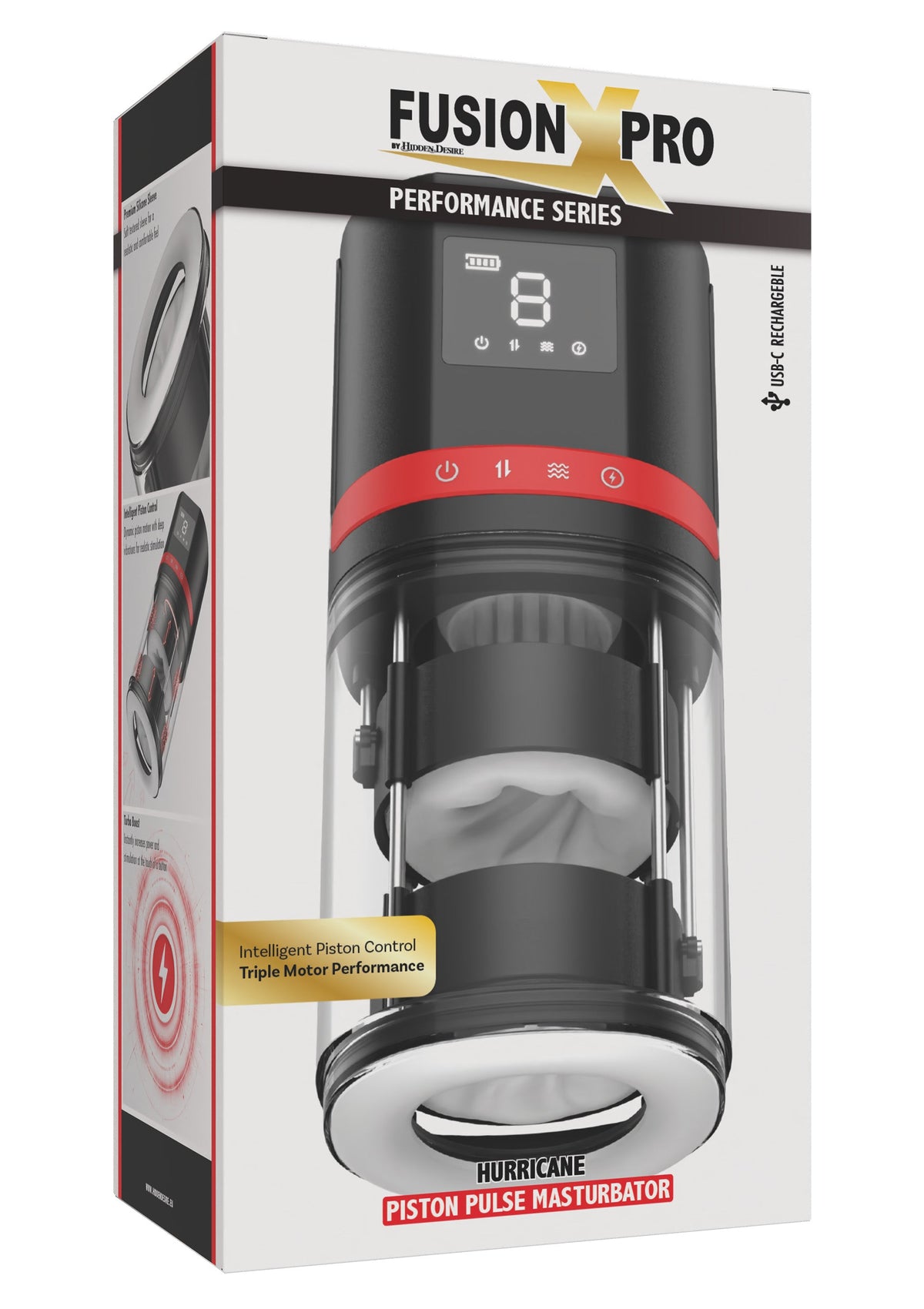 Hurricane Piston Pulse Masturbator BLACK - 1