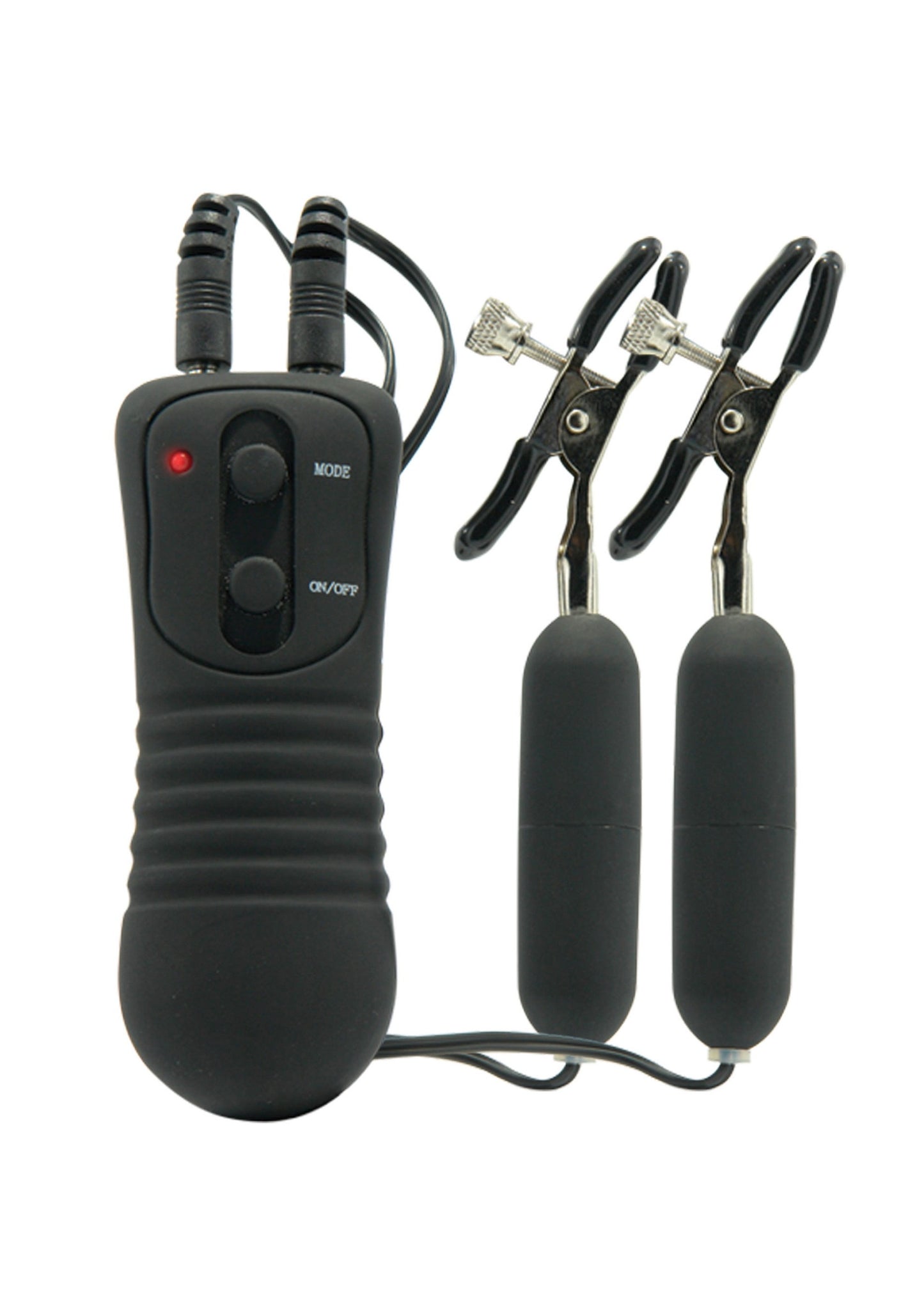 Pipedream Fetish Fantasy Vibrating Nipple Clamps BLACK - 0