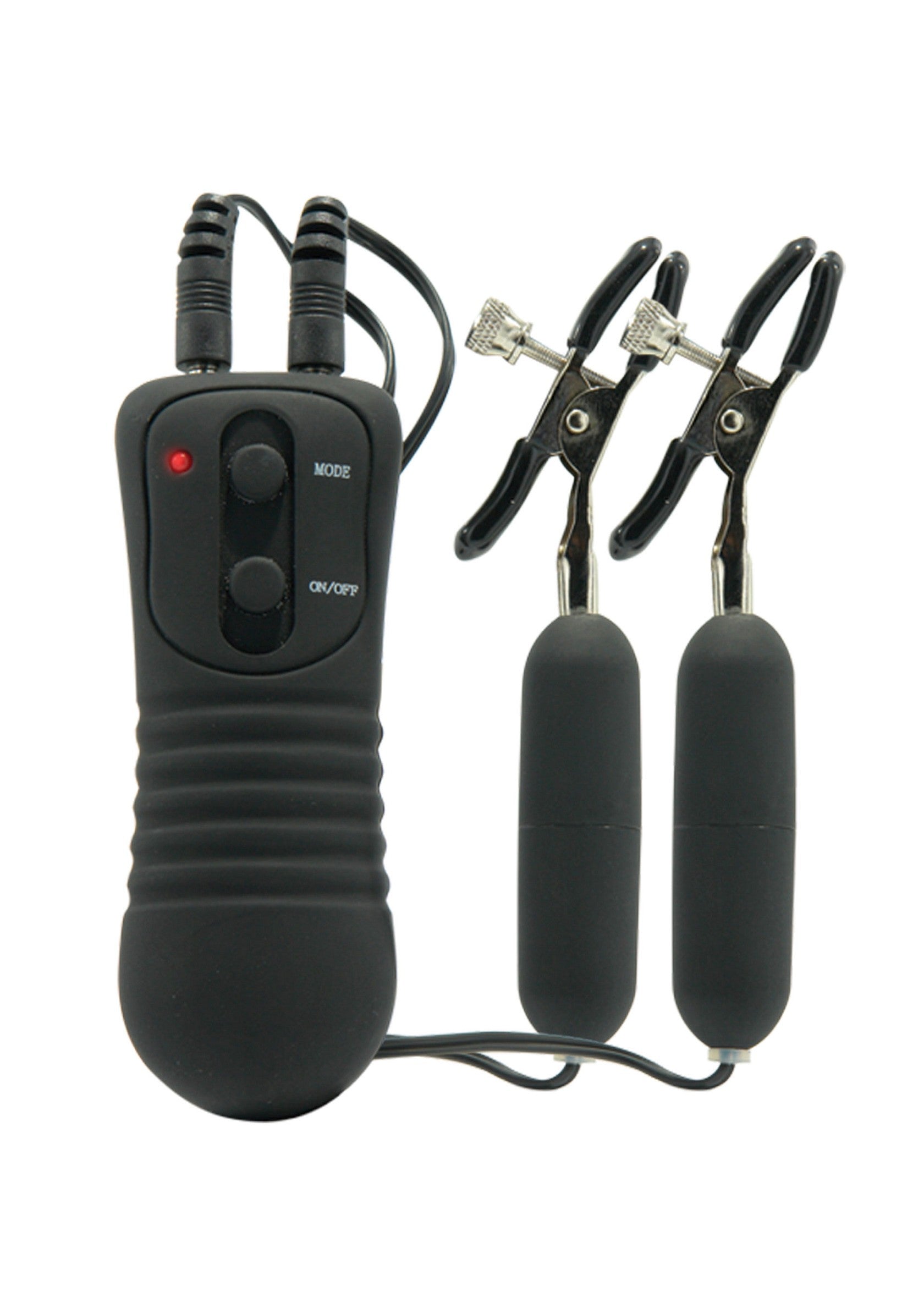 Pipedream Fetish Fantasy Vibrating Nipple Clamps BLACK - 0