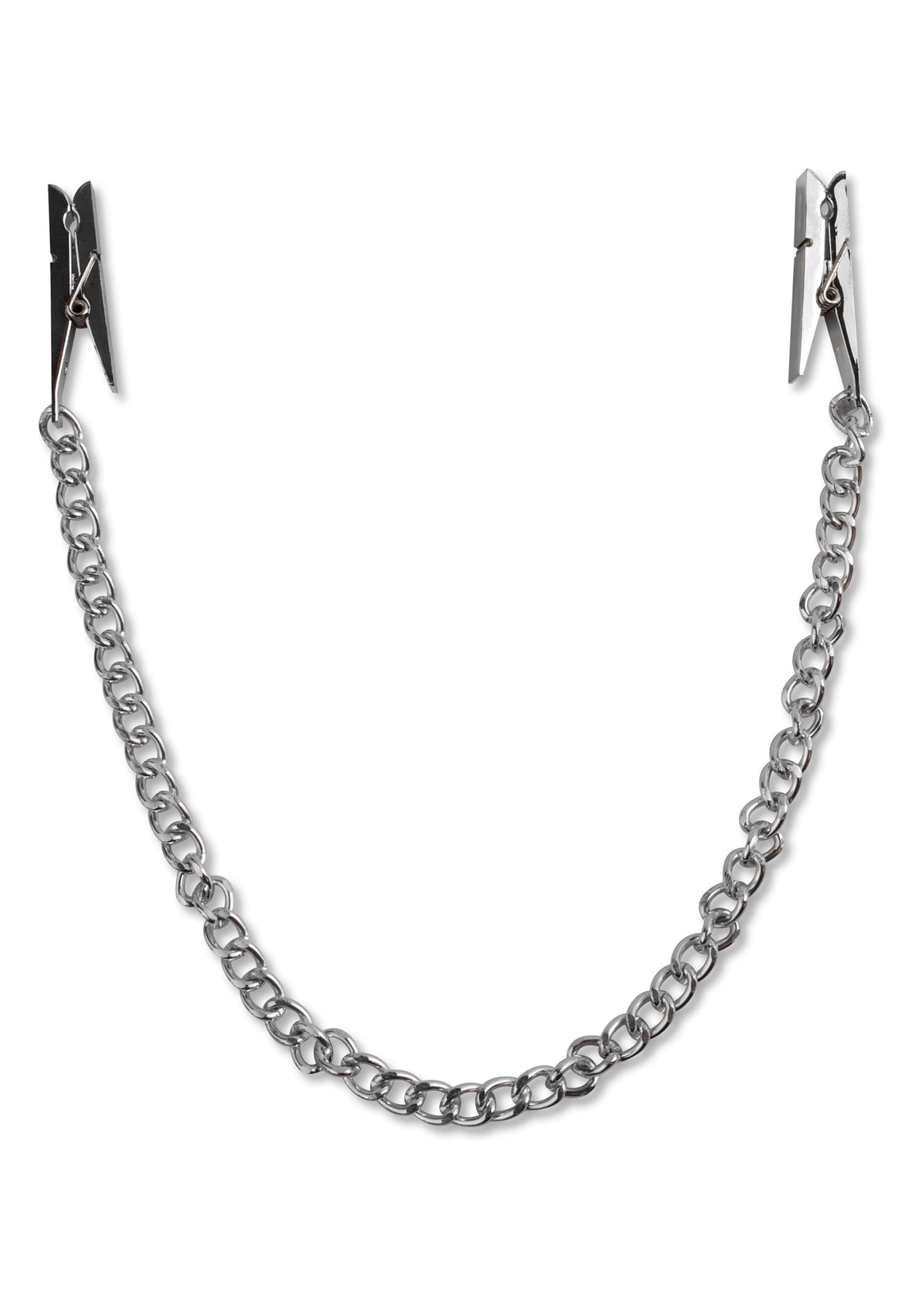 Pipedream Fetish Fantasy Nipple Chain Clips SILVER - 0
