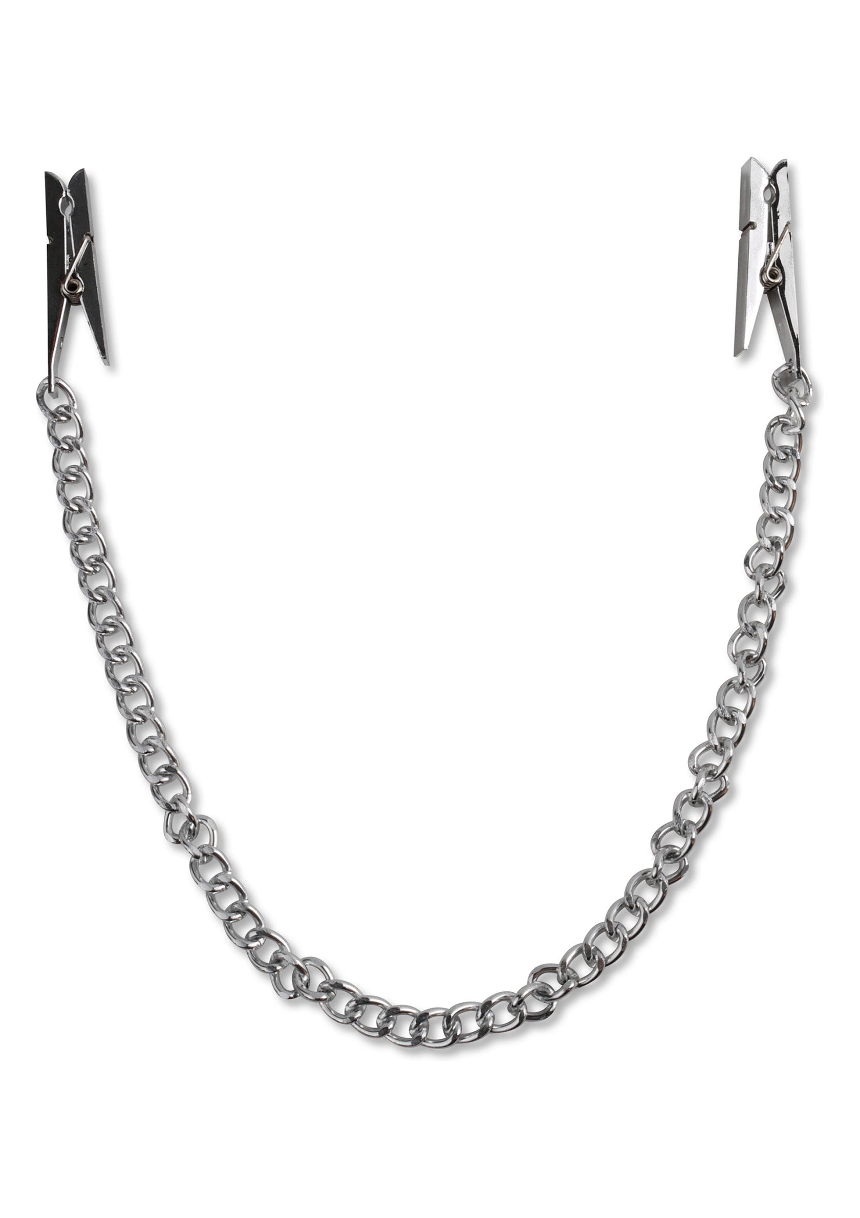 Pipedream Fetish Fantasy Nipple Chain Clips SILVER - 0