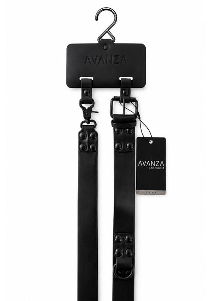 Signature Collar & Leash BLACK - 1